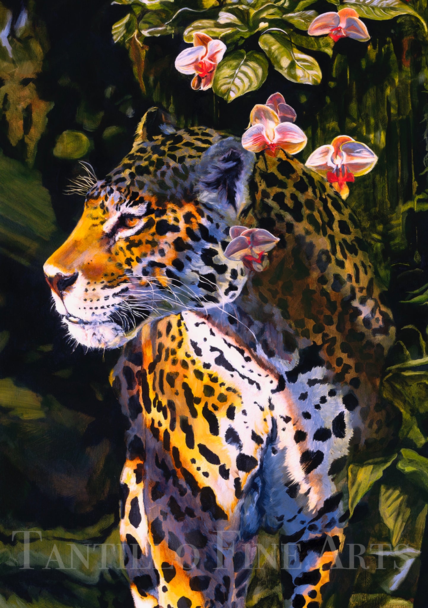 Between Realms Canvas Premium Reproduction, Hand-Embellished